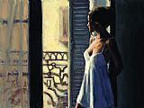 Aires Canvas Paintings - Balcony at Buenos Aires X
